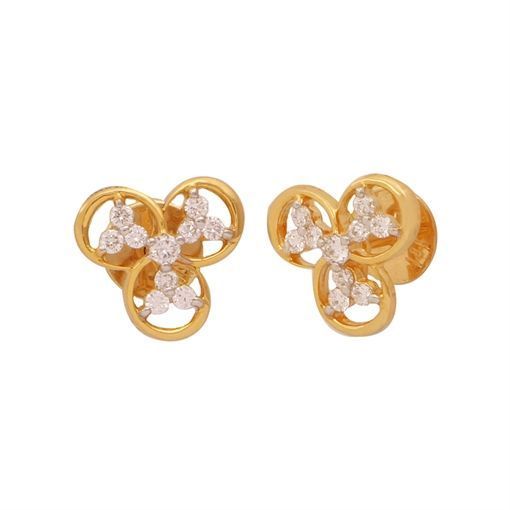 Trinity Diamond Earring with Free Gold Coin