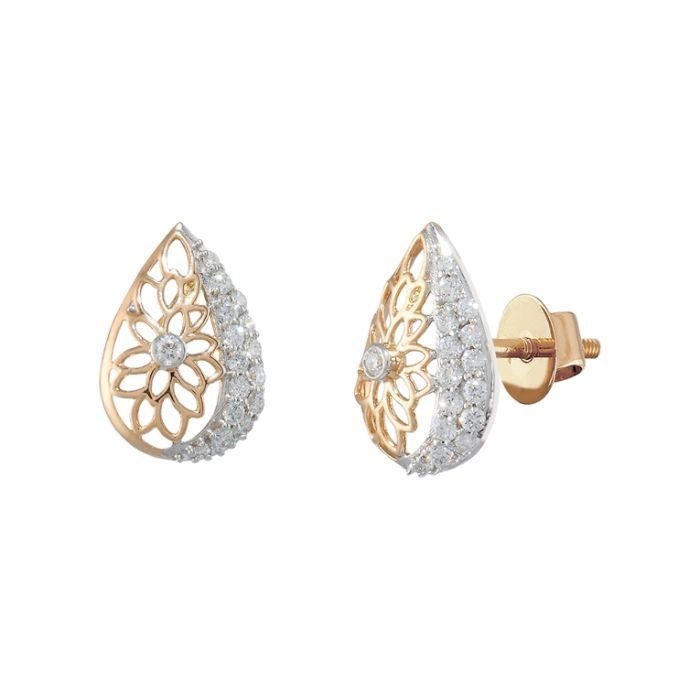 Dewdrop Diamond Earring with Free Gold Coin