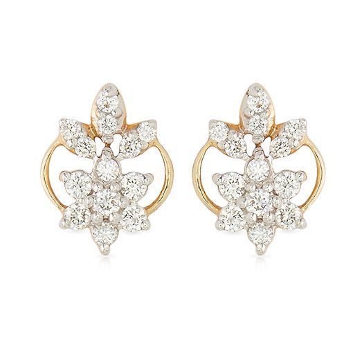 Triveni Diamond Earring with Free Gold Coin