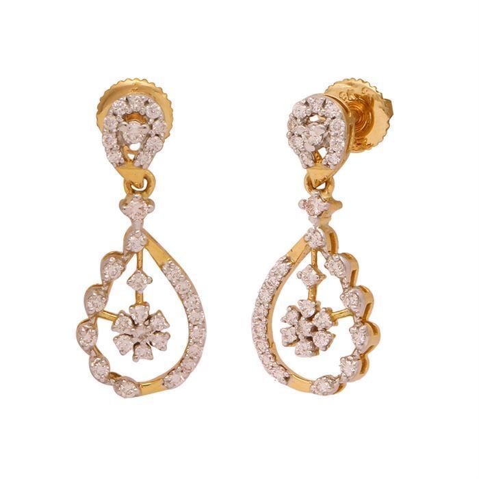 Adweta Diamond Earring with Free Gold Coin