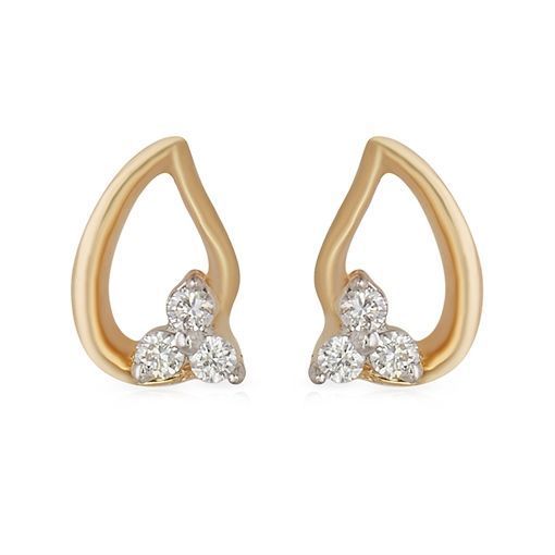 Trushali Diamond Earring with Free Gold Coin