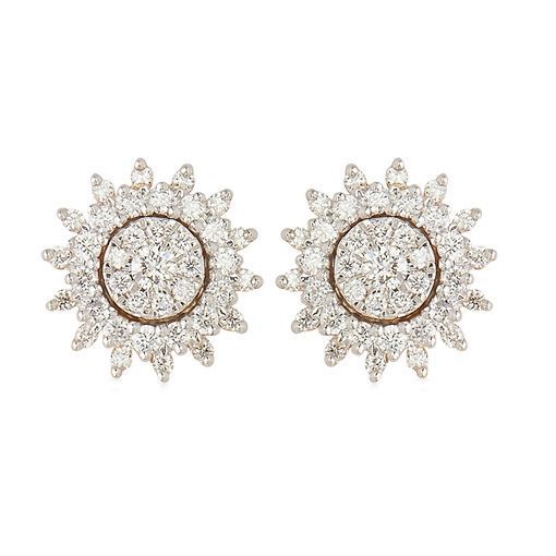 Suvi Diamond Earring with Free Gold Coin