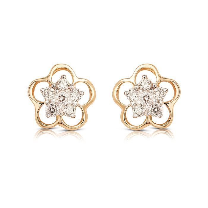 Diamond Earring with Free Gold Coin