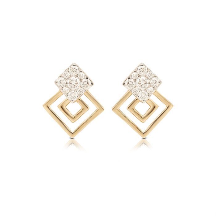 Diamond Earring with Free Gold Coin