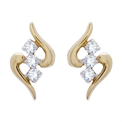 Diamond Earring with Free Gold Coin