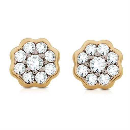 Diamond Earring with Free Gold Coin