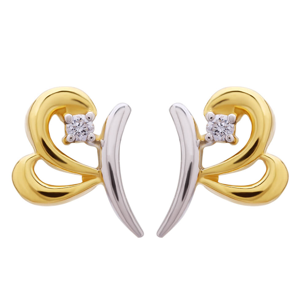 Diamond Earring with Free Gold Coin