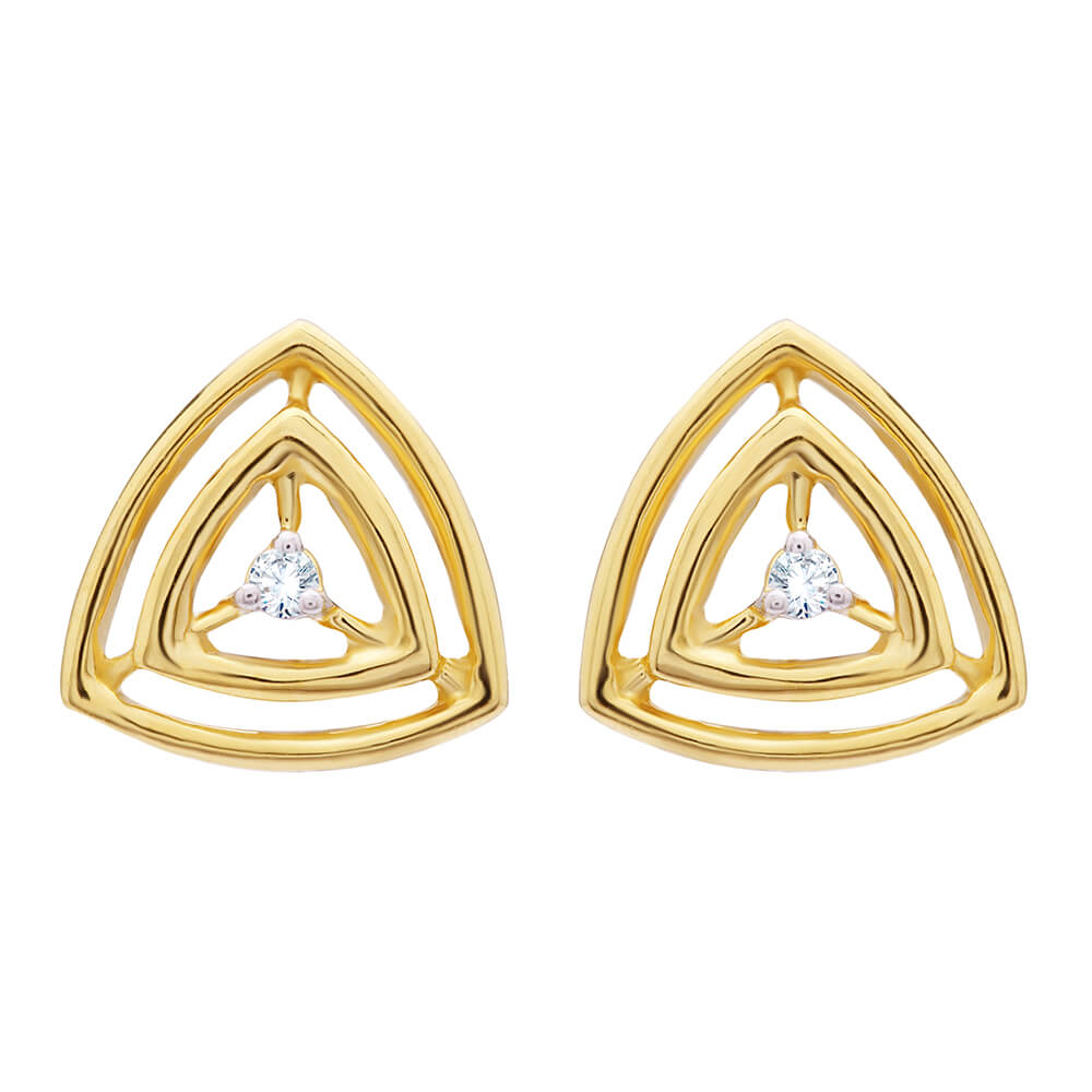 Diamond Earring with Free Gold Coin