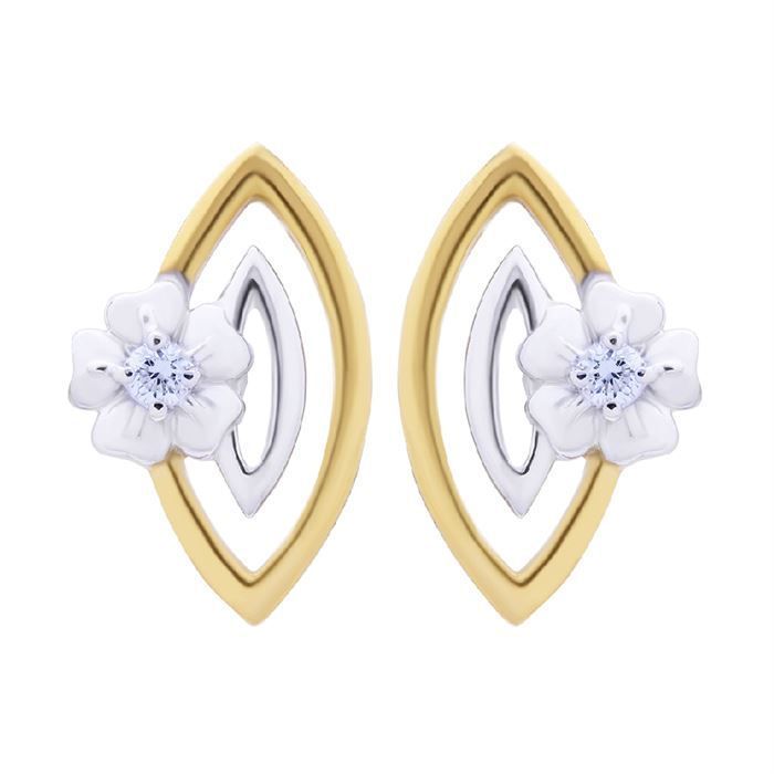 Diamond Earring with Free Gold Coin