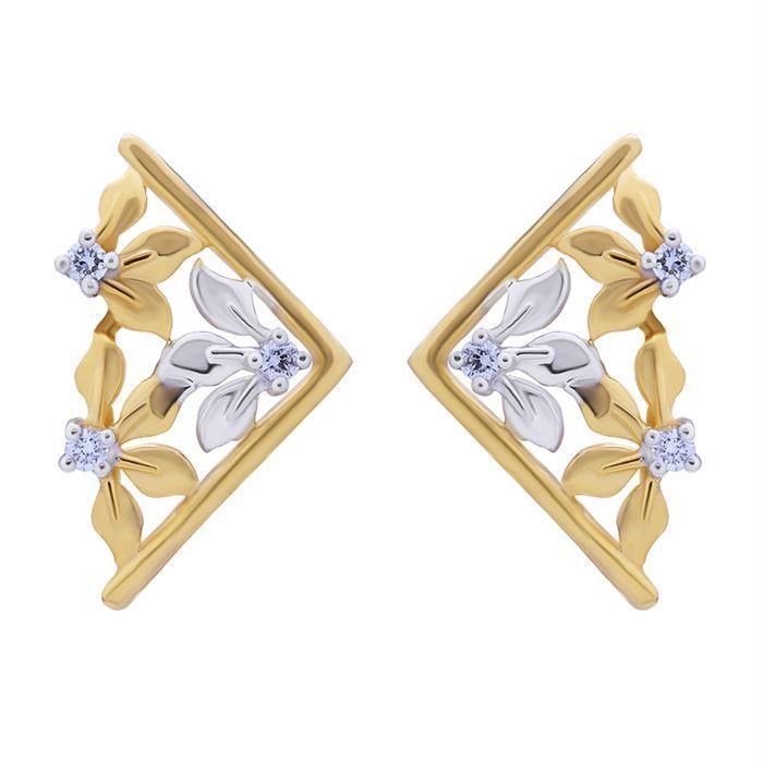 Diamond Earring with Free Gold Coin