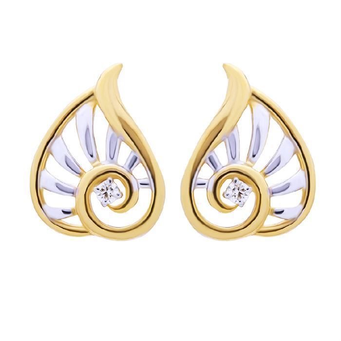 Diamond Earring with Free Gold Coin