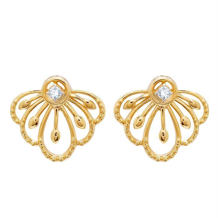 Diamond Earring with Free Gold Coin