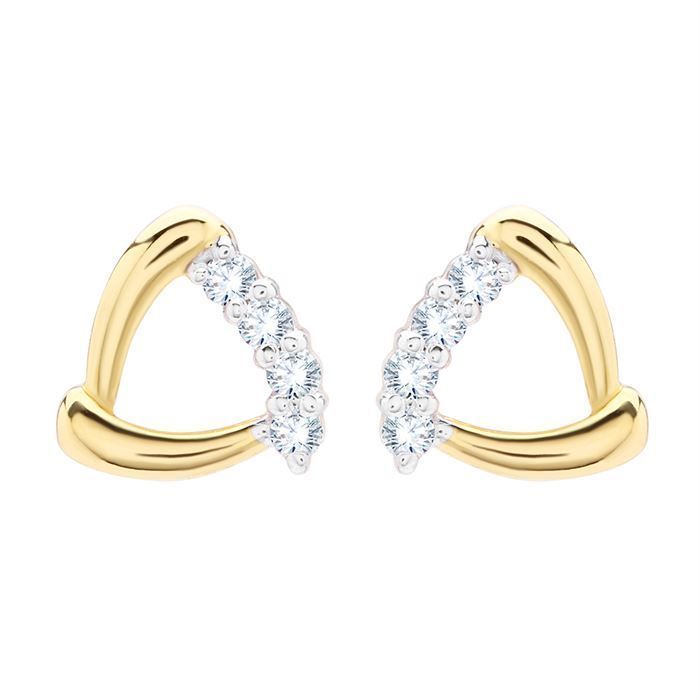 Diamond Earring with Free Gold Coin