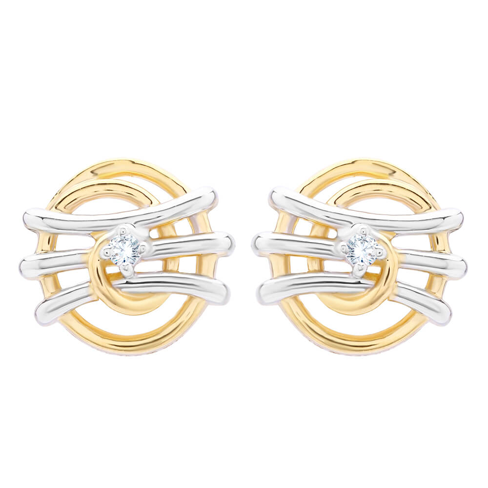 Diamond Earring with Free Gold Coin