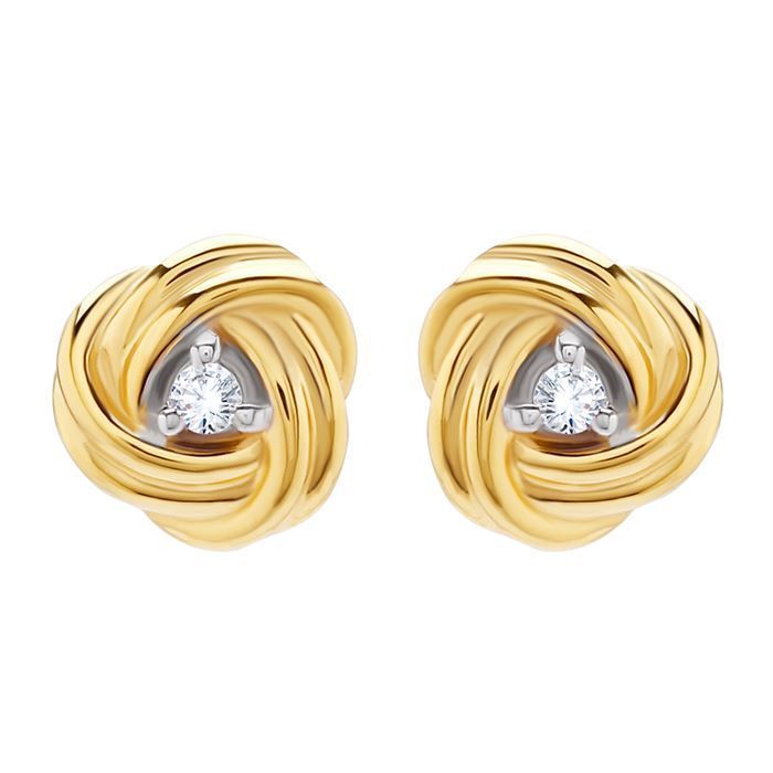 Diamond Earring with Free Gold Coin