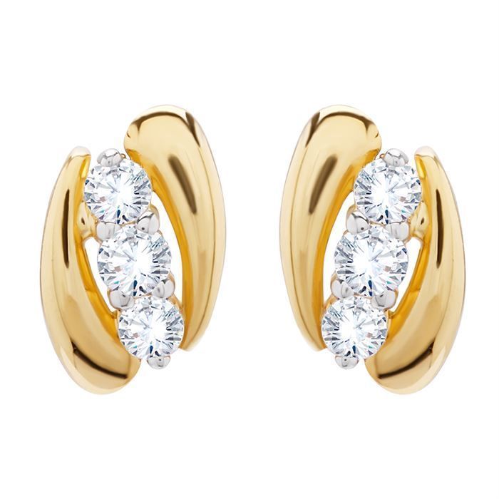 Diamond Earring with Free Gold Coin