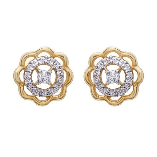 Diamond Earring with Free Gold Coin