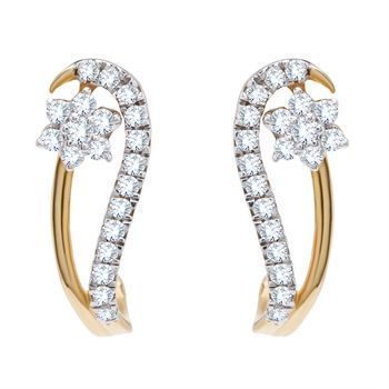 Diamond Earring with Free Gold Coin