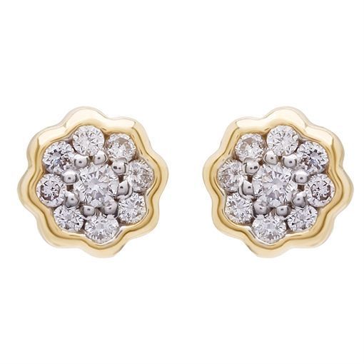 Diamond Earring with Free Gold Coin