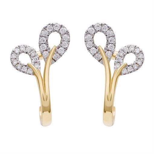 Diamond Earring with Free Gold Coin