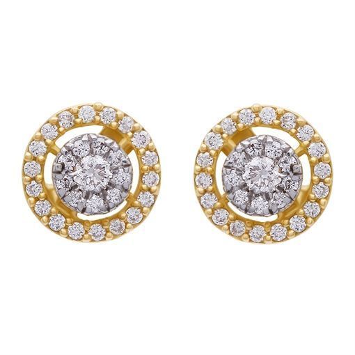 Diamond Earring with Free Gold Coin