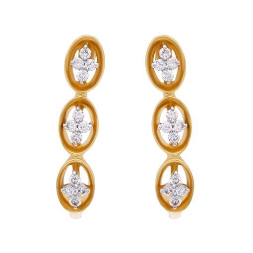 Diamond Earring with Free Gold Coin