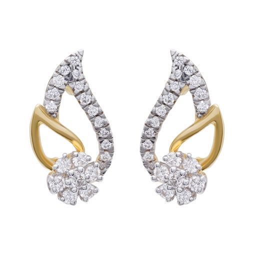 Diamond Earring with Free Gold Coin