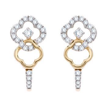 Diamond Earrings with Free Gold Coin