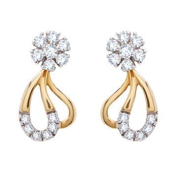 Diamond Earring with Free Gold Coin