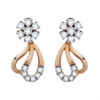 Diamond Earring with Free Gold Coin