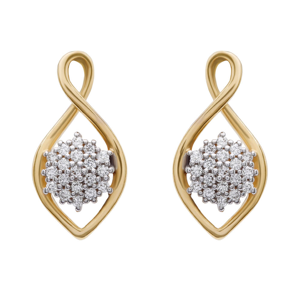 Diamond Earring with Free Gold Coin