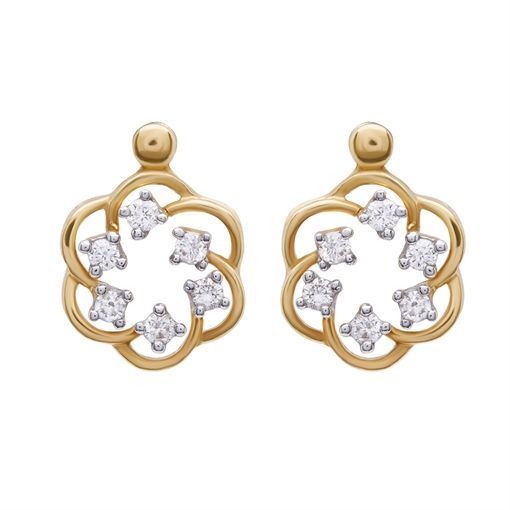 Diamond Earring with Free Gold Coin