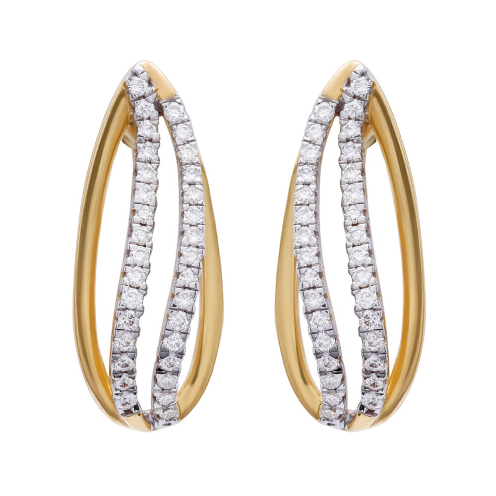 Diamond Earring with Free Gold Coin