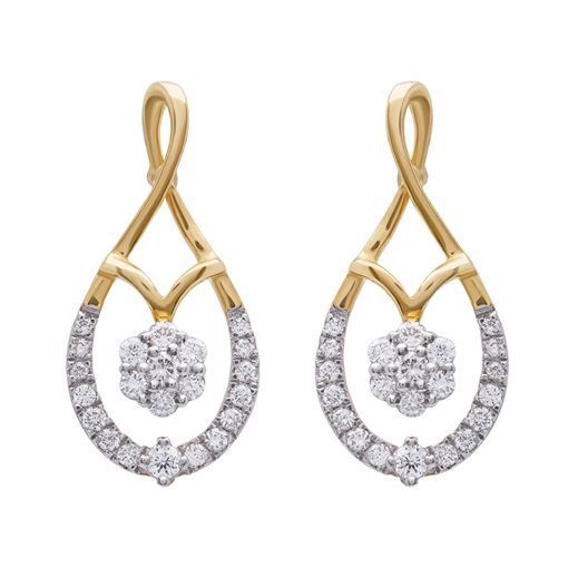 Diamond Earring with Free Gold Coin