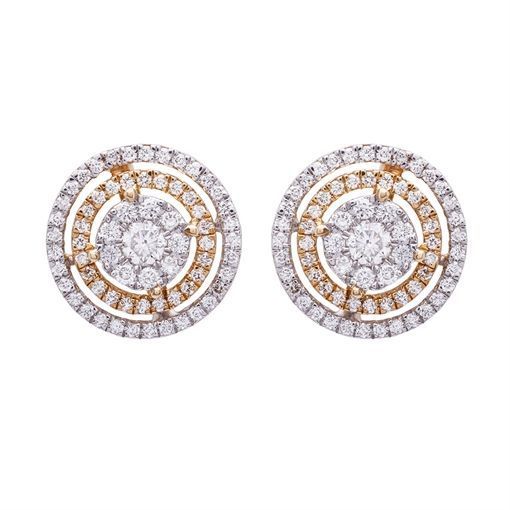 Diamond Earring with Free Gold Coin