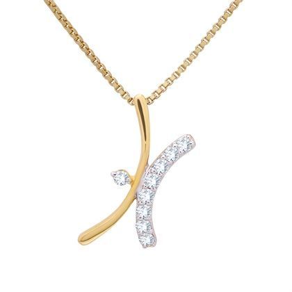 Diamond Pendant with Free Gold Coin