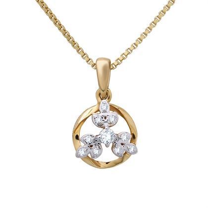 Diamond Pendant with Free Gold Coin