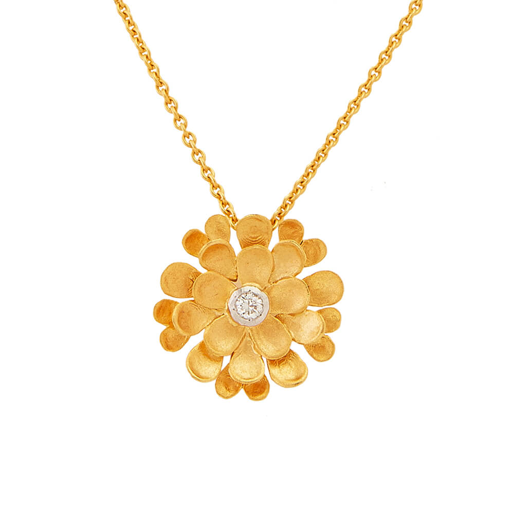 Diamond Pendant with Free Gold Coin