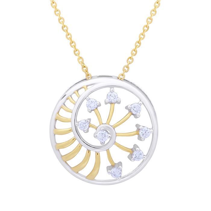 Diamond Pendant with Free Gold Coin