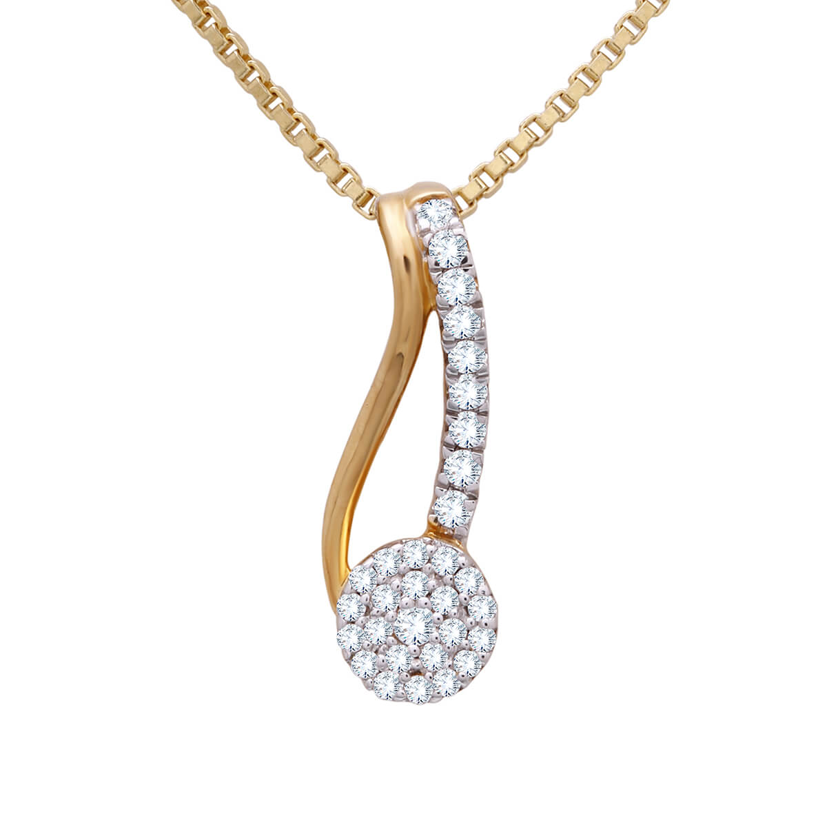 Diamond Pendant with Free Gold Coin