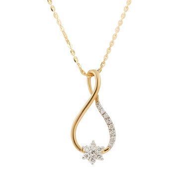 Diamond Pendant with Free Gold Coin