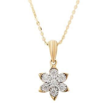 Diamond Pendant with Free Gold Coin