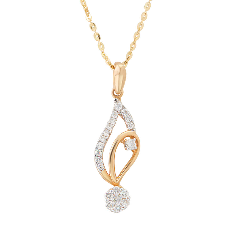 Diamond Pendant with Free Gold Coin