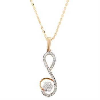 Diamond Pendant with Free Gold Coin