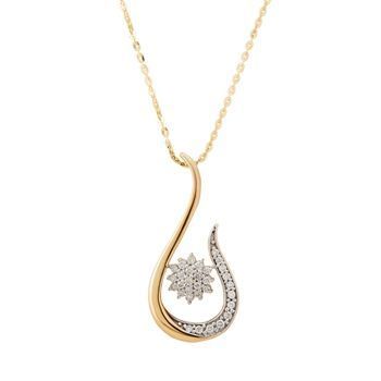 Diamond Pendant with Free Gold Coin