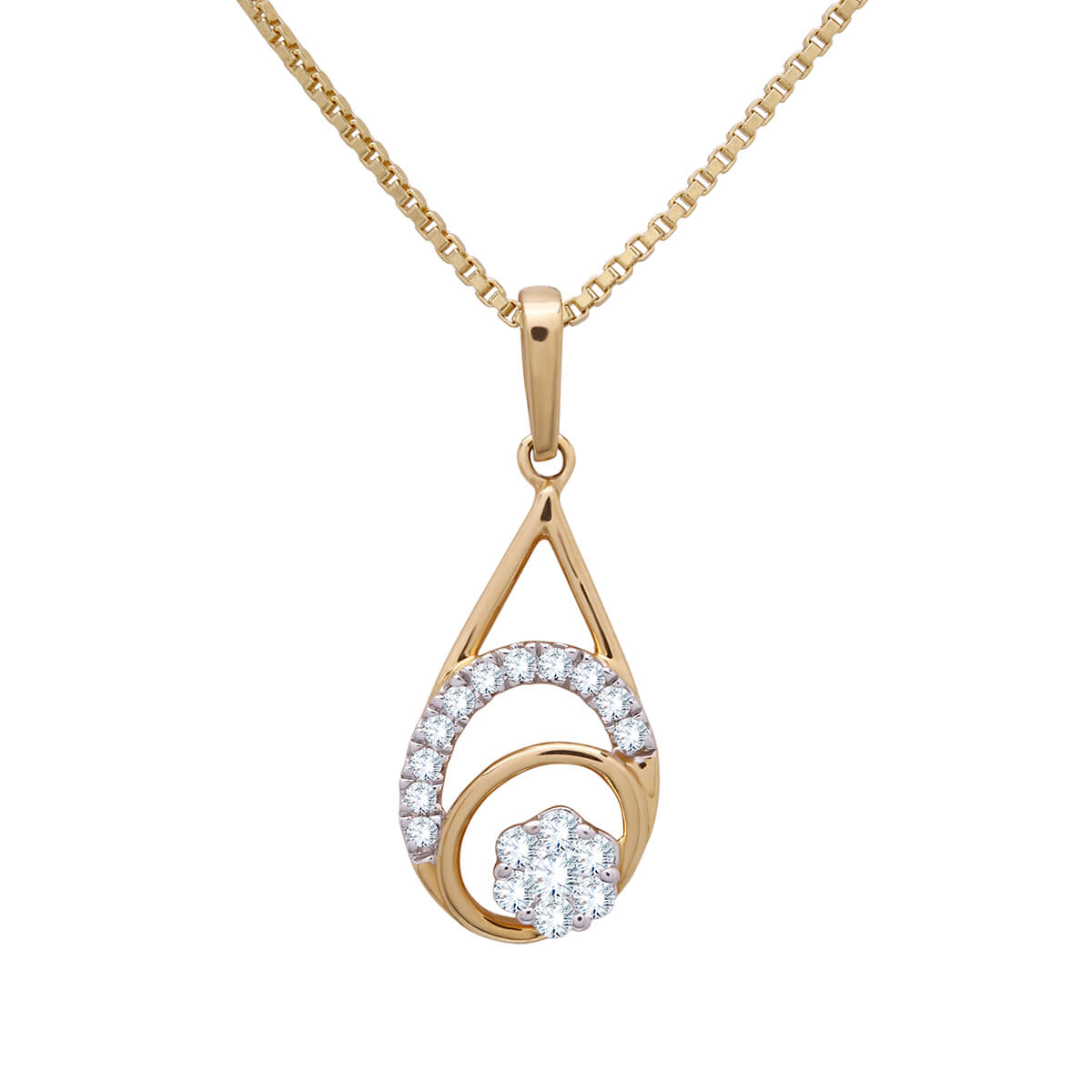 Diamond Pendant with Free Gold Coin