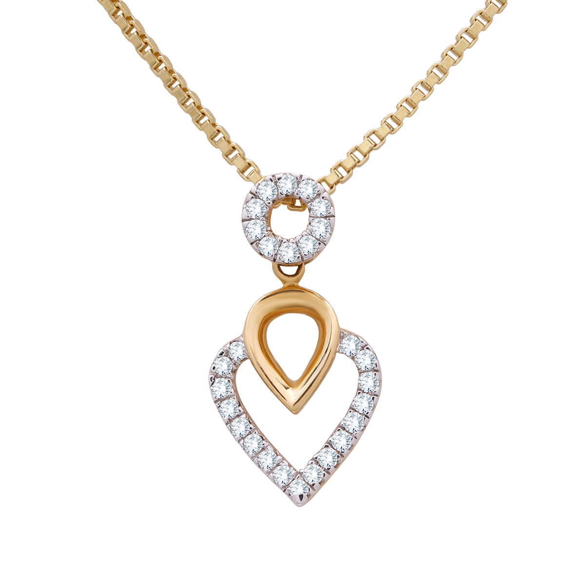 Diamond Pendant with Free Gold Coin