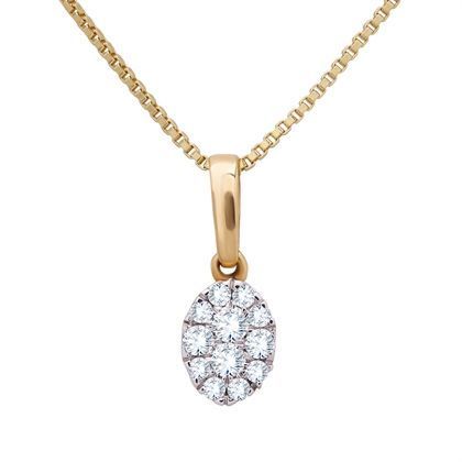 Diamond Pendant with Free Gold Coin