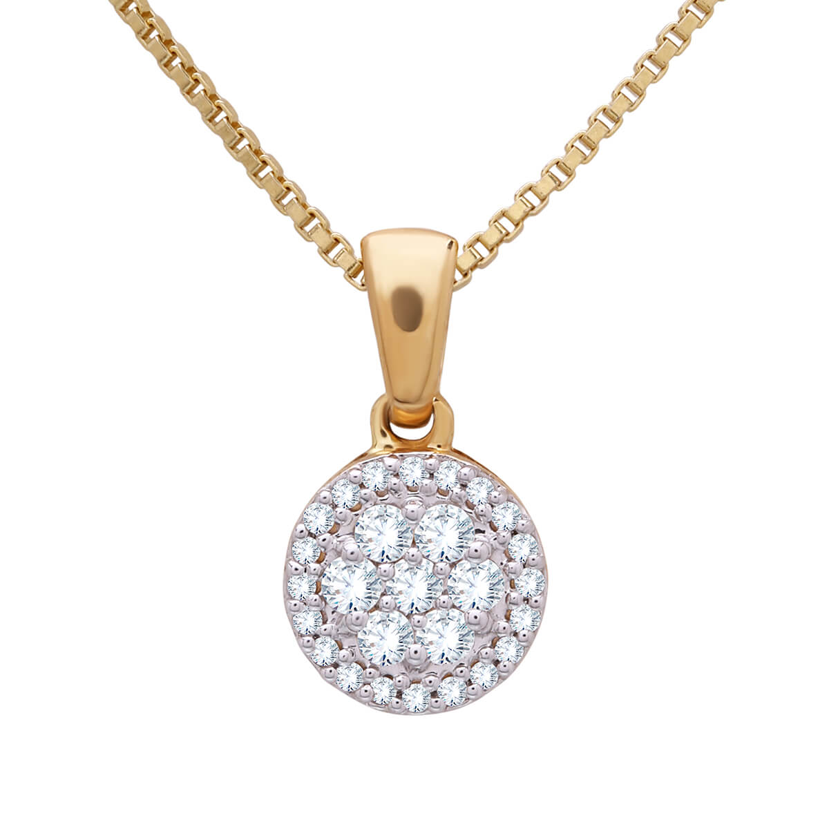 Diamond Pendant with Free Gold Coin