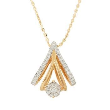 Diamond Pendant with Free Gold Coin